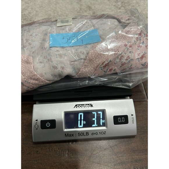 Urban Romantics Pink Floral Short Sleeve Blouse Button Front Ruffle Size S - Picture 9 of 9